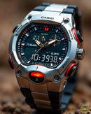 ECB Series Silver Black Stainless Steel Analog-Digital Men’s Watch