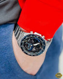 ECB-92100DB-1ADF – Black Dial Silver Stainless Steel Watch