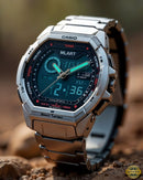 Stainless Steel Analog-Digital Men’s Watch.